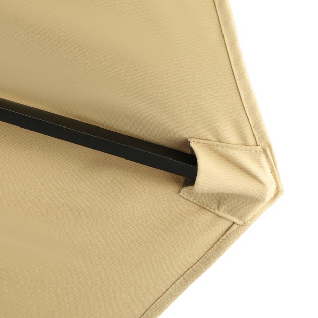 9 x27 X 9 x27 Cabo Ii Spring up Market Patio Umbrella Champagne Island Umbrella