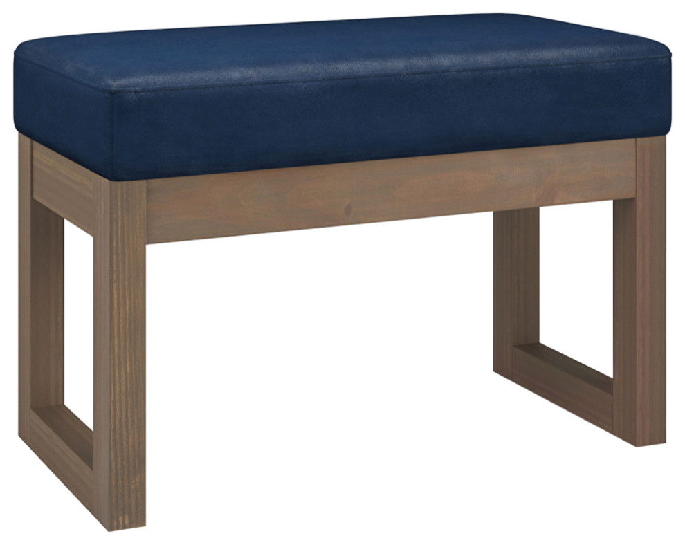 Milltown Footstool Small Ottoman Bench   Contemporary   Footstools And Ottomans   by Simpli Home Ltd.  Houzz