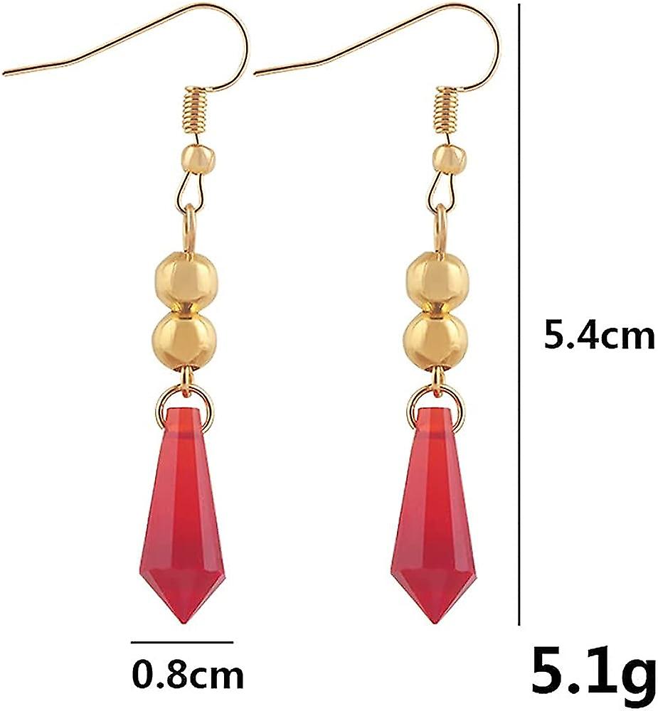 Genshin Impact Tartaglia Earrings - Anime Game Hook Earrings - Cosplay Jewelry For Womens Girls Dangle -