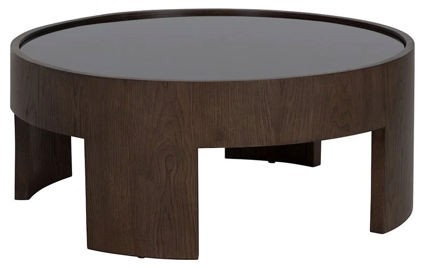 Valtina Coffee Table   Small   Dark Brown   Transitional   Coffee Tables   by Rustic Home Furniture Deco  Houzz