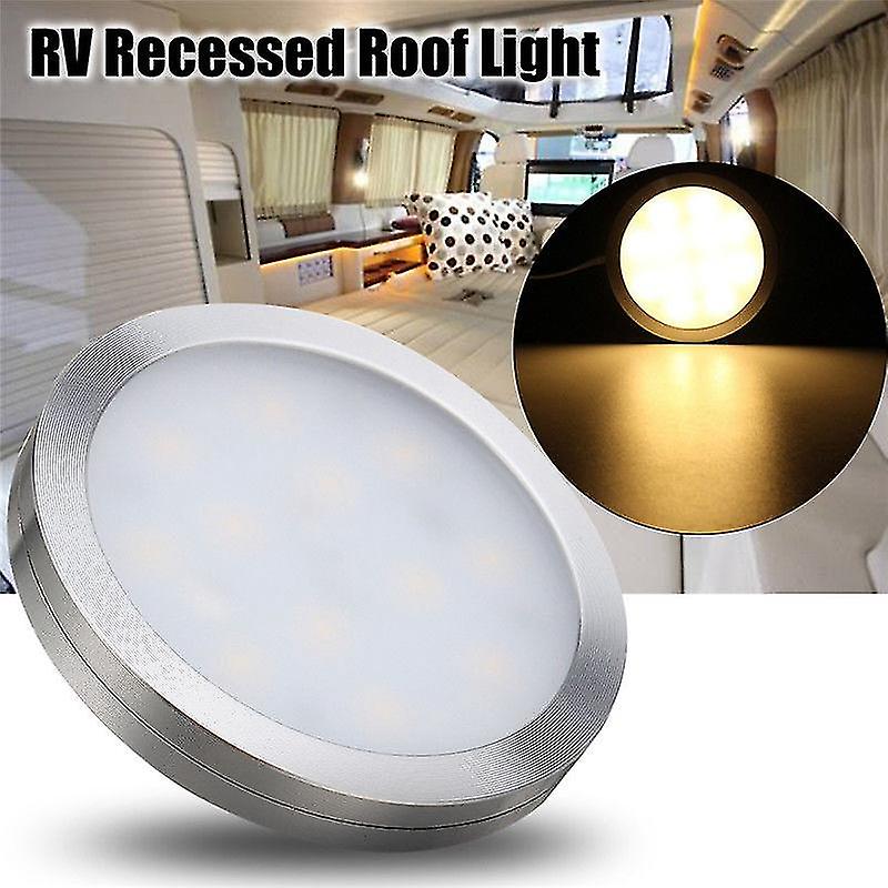 12v Led Light Rv Trailer Boat Interior Ceiling Roof Lamp Warm White