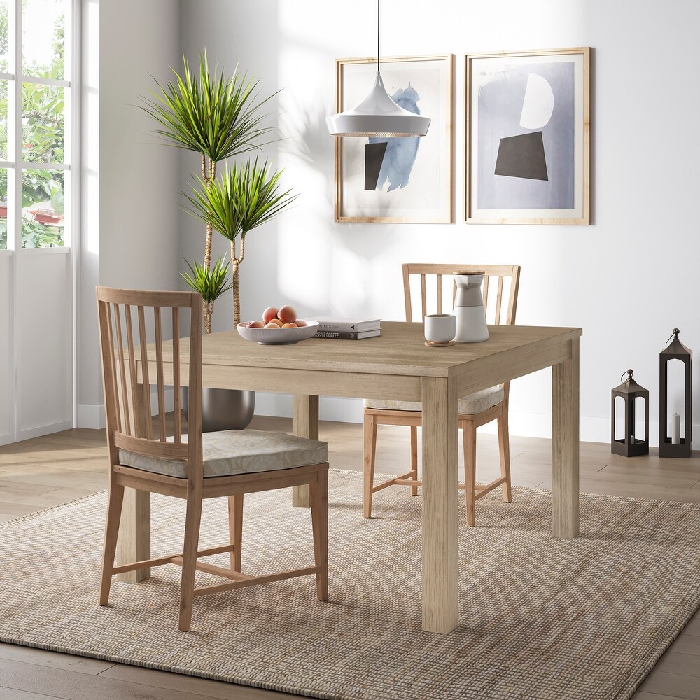 Tiburon Square Natural Wood Dining Table