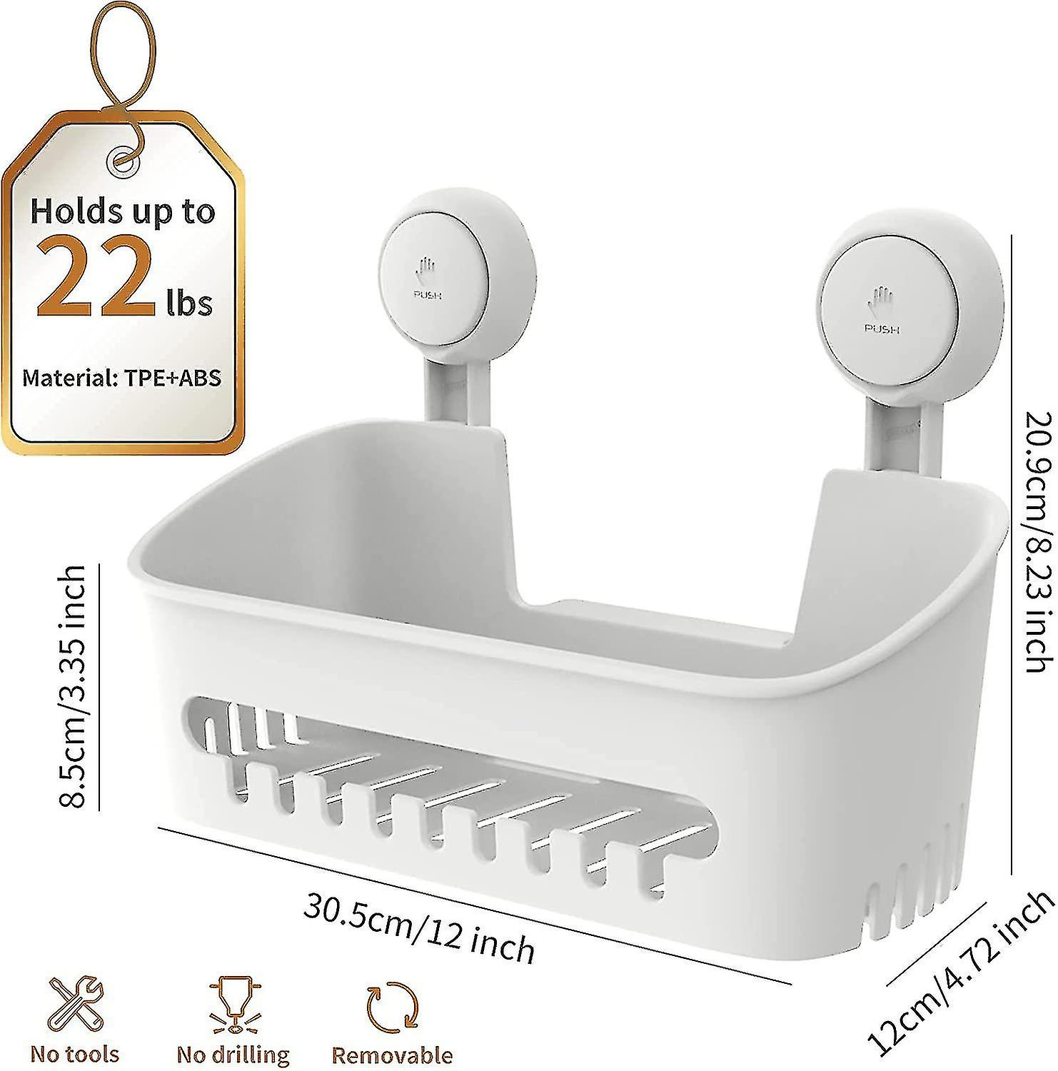 Shower Caddy Suction Cup Shower Shelf Suction Shower Basket Removable