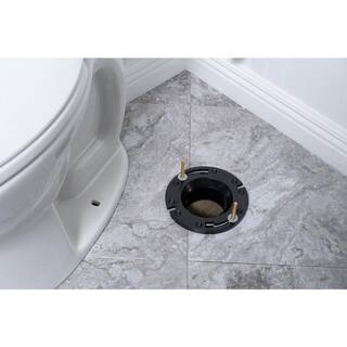 Oatey Fast Set 3 in. Outside Fit 4 in. Inside Fit ABS Open Hub Toilet Flange with Plastic Ring 435022