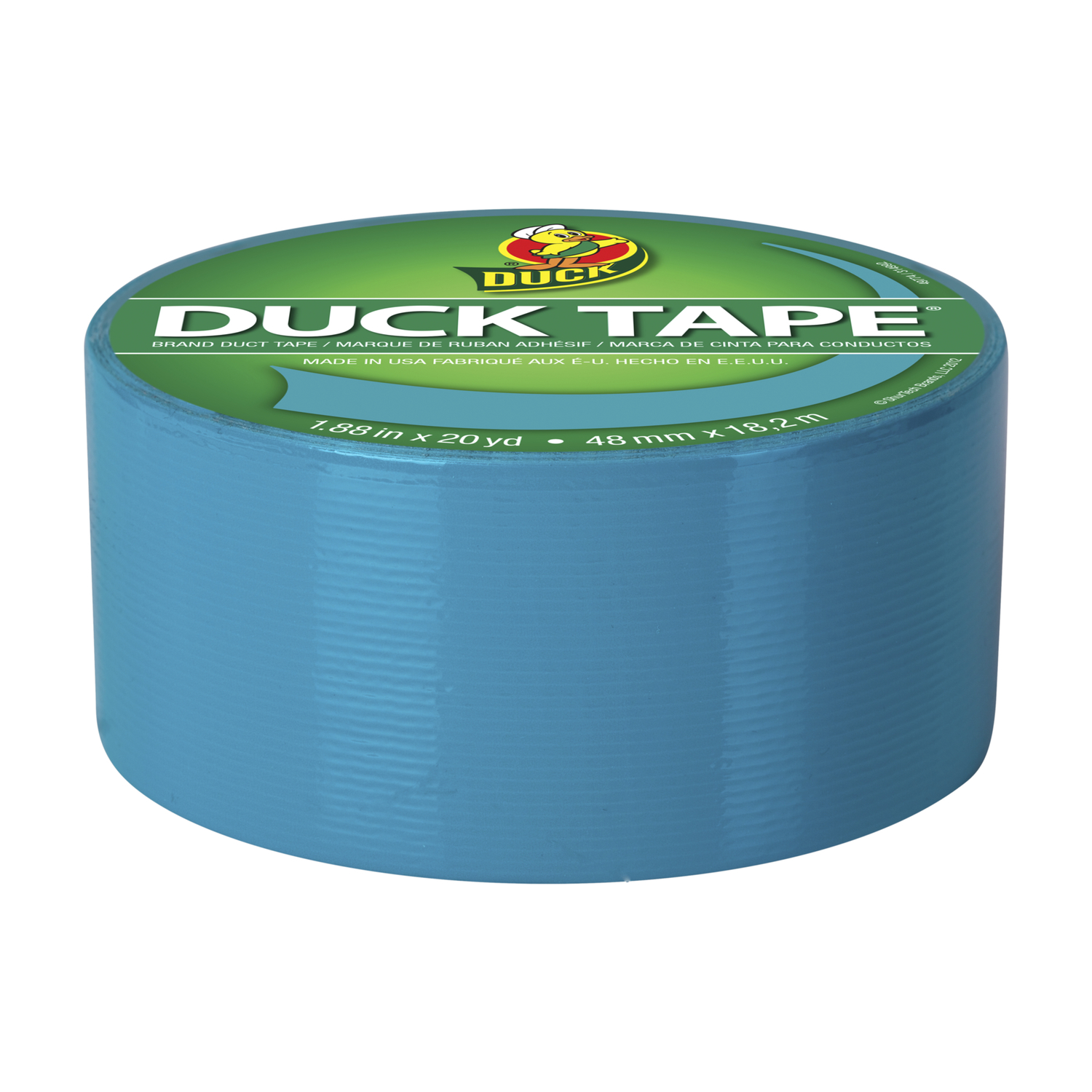 Duck 1.88 in. W X 20 yd L Aqua Solid Duct Tape