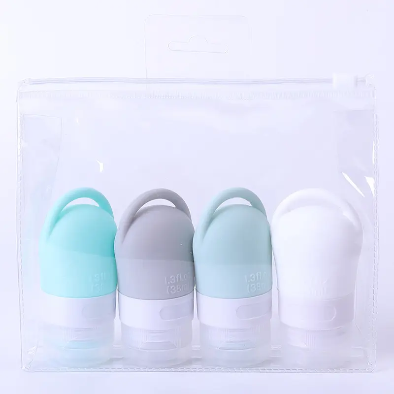 Portable Refillable Silicone Travel Bottles Cosmetic Shower Squeeze Bottle For Lotion Shampoo Bath Container