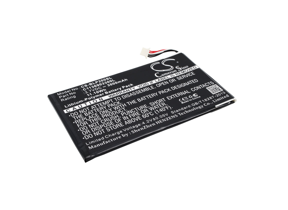 BLU BTD005L P200 P200L Touch Book 7 3G TouchBook Replacement Battery BatteryClerkcom Tablet