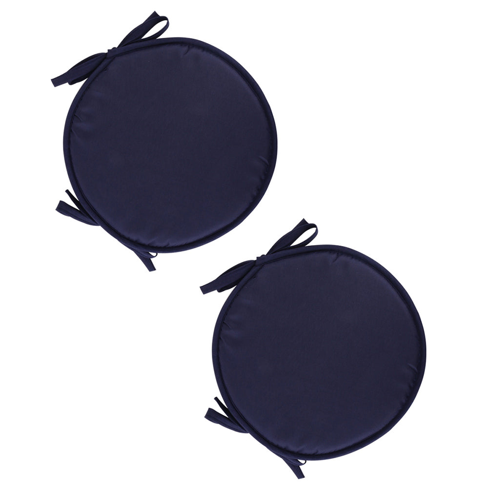 NUOLUX 1pc Household Round Shape Seat Cushion Thickened Chairs Cushions Sponge Seat Cushion for Home School Office Restaurant (Dark Blue Round Diameter 30cm)