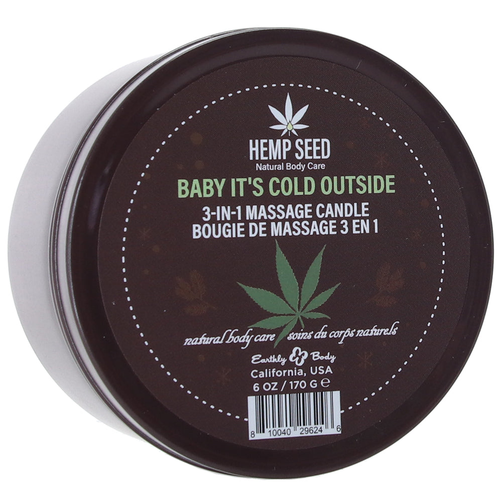 3-in-1 Holiday Massage Candle 6oz in Baby It's Cold Outside