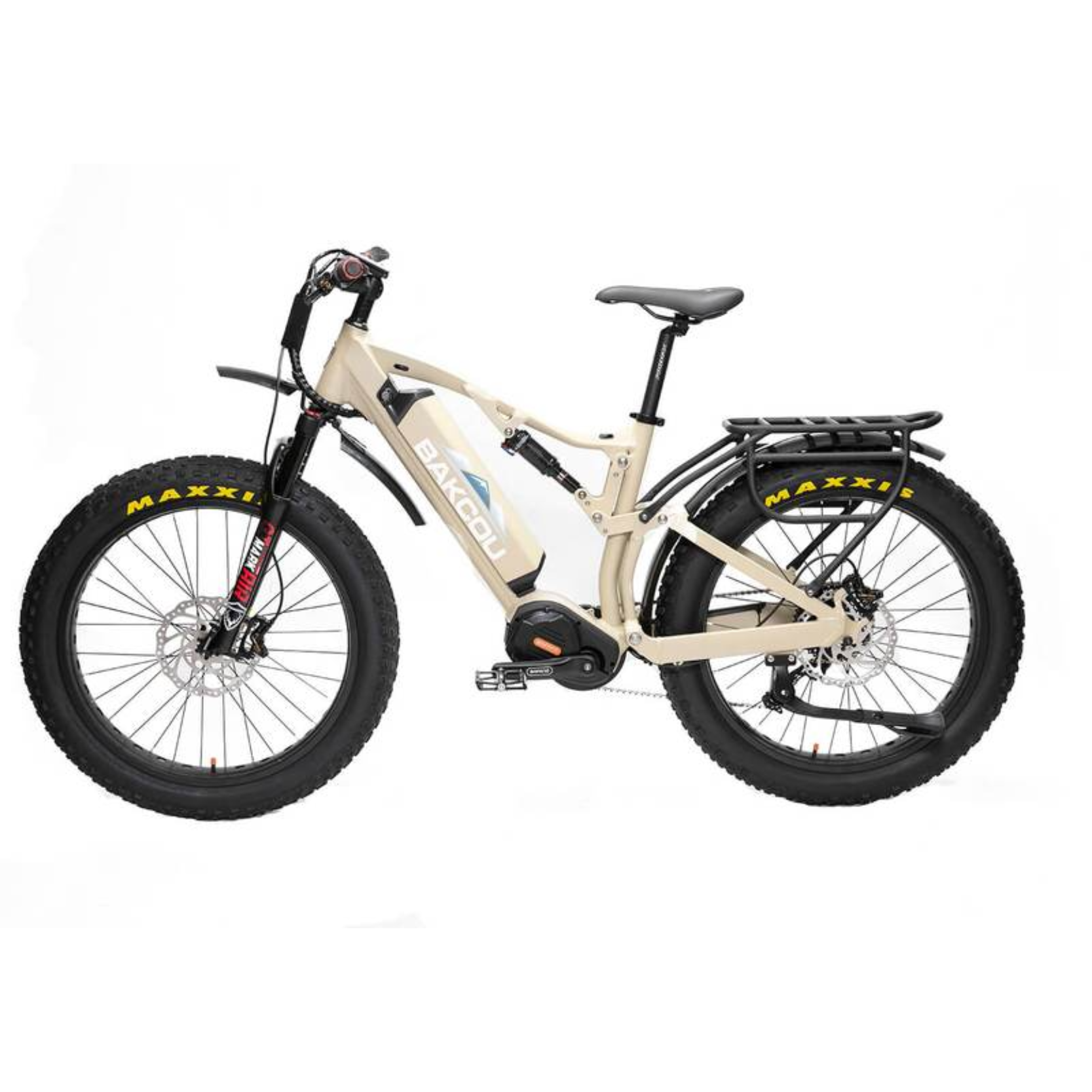 Bakcou Storm G2 Full Suspension Electric Hunting Bike Bafang Ultra Mid Drive Motor