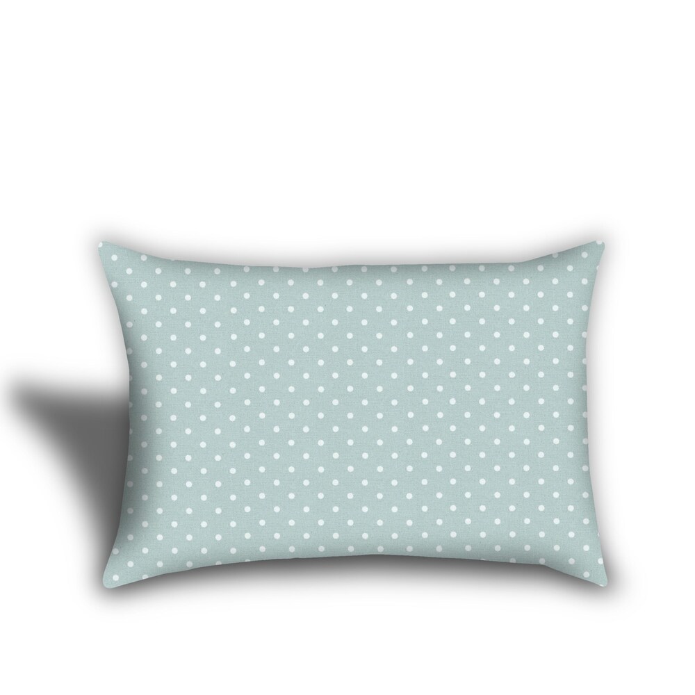 Powder Blue Skies Indoor/Outdoor Pillow  Set of 2 Large   1 Lumbar Pillow  Blue  Seafoam  Aqua