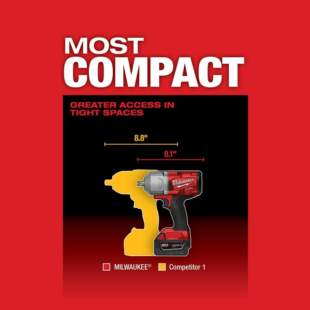 Milwaukee M18 FUEL with ONE-KEY High Torque Impact Wrench 1/2