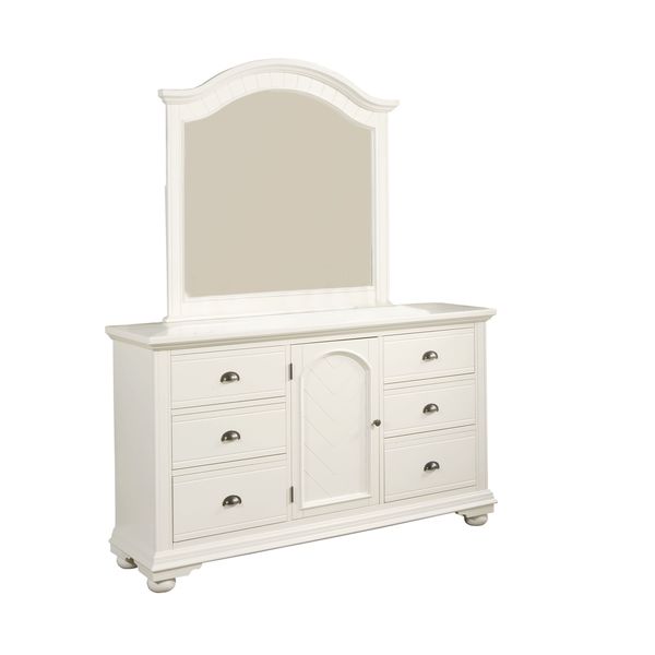 Picket House Furnishings Addison White Queen Panel 6PC Bedroom Set - - 12819541