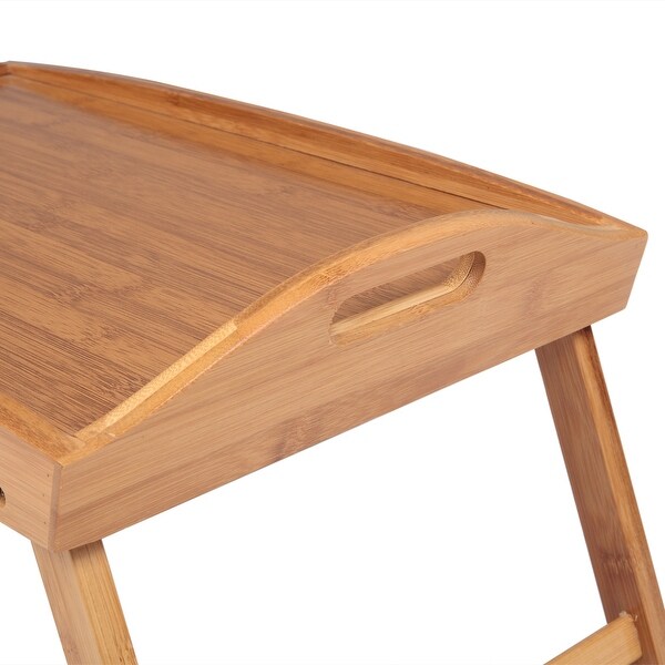 Bamboo Bed Tray Table - Lap Tray Table for Breakfast in Bed