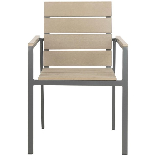 Beldan Stackable Chair set Of 2 Taupe Safavieh