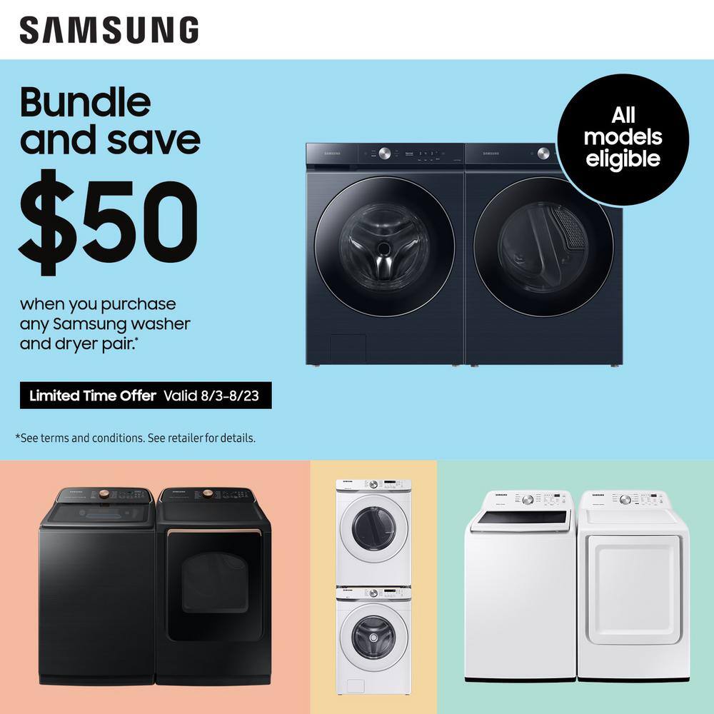  7.5 cu. ft. Smart Stackable Vented Electric Dryer with Steam Sanitize+ in Platinum DVE45B6300P