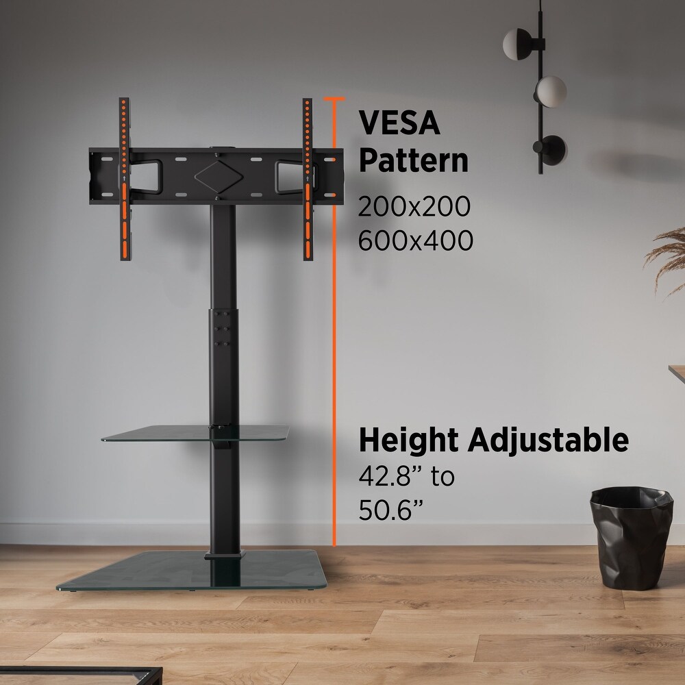 ProMounts TV Floor Stand Mount for 37 72 Inch Screens Heavy Duty