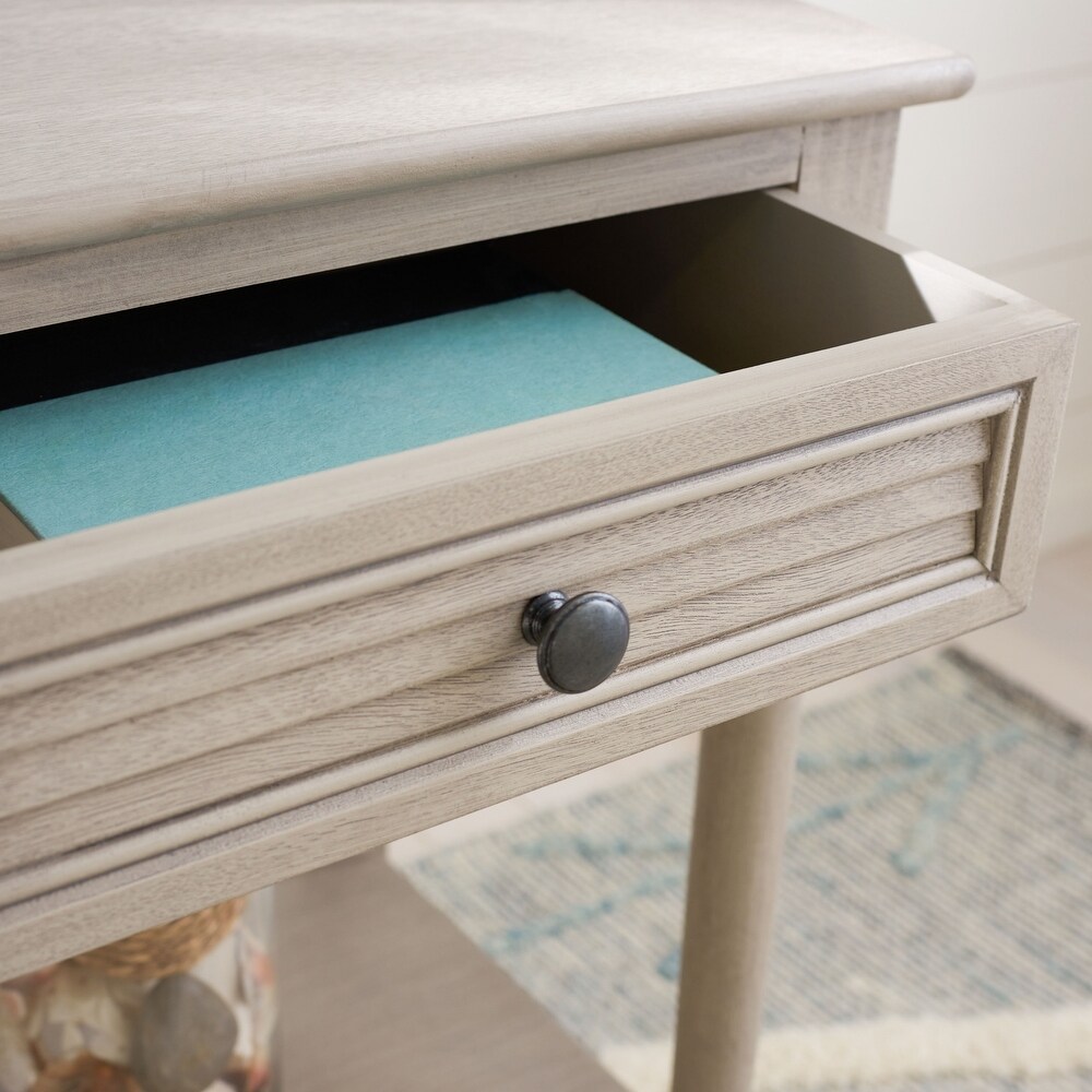 SAFAVIEH Tate 1 Drawer Lower Shelf Nightstand Accent Table   19\