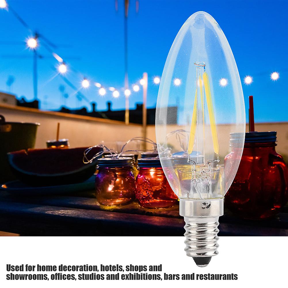 E14 Retro Style Home Candle Warm White Dimmable ment Bulb LED Light Lamp 220V (2W)