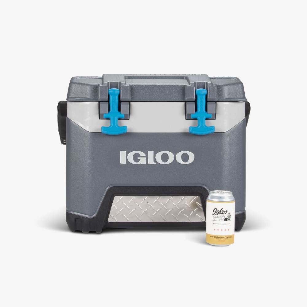 Igloo BMX Hard Cooler Carbonite Blue and Carbonite Gray 25qt ;