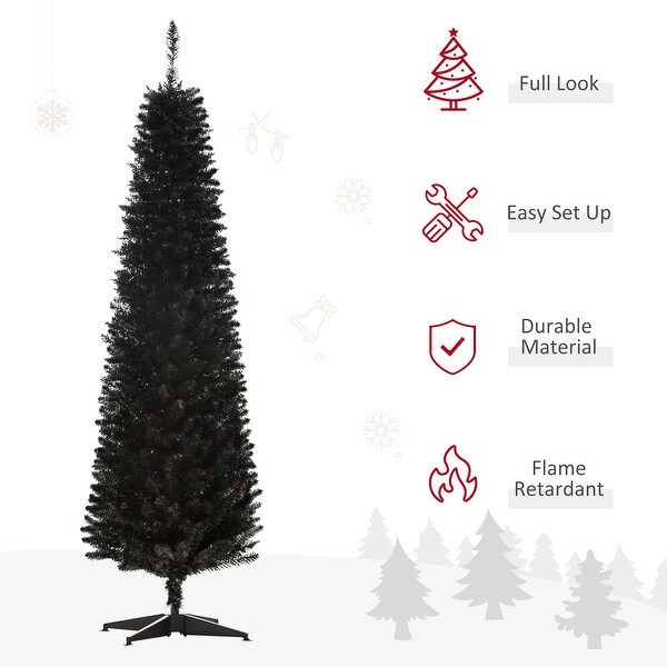 6Ft Artificial Pencil Christmas Tree