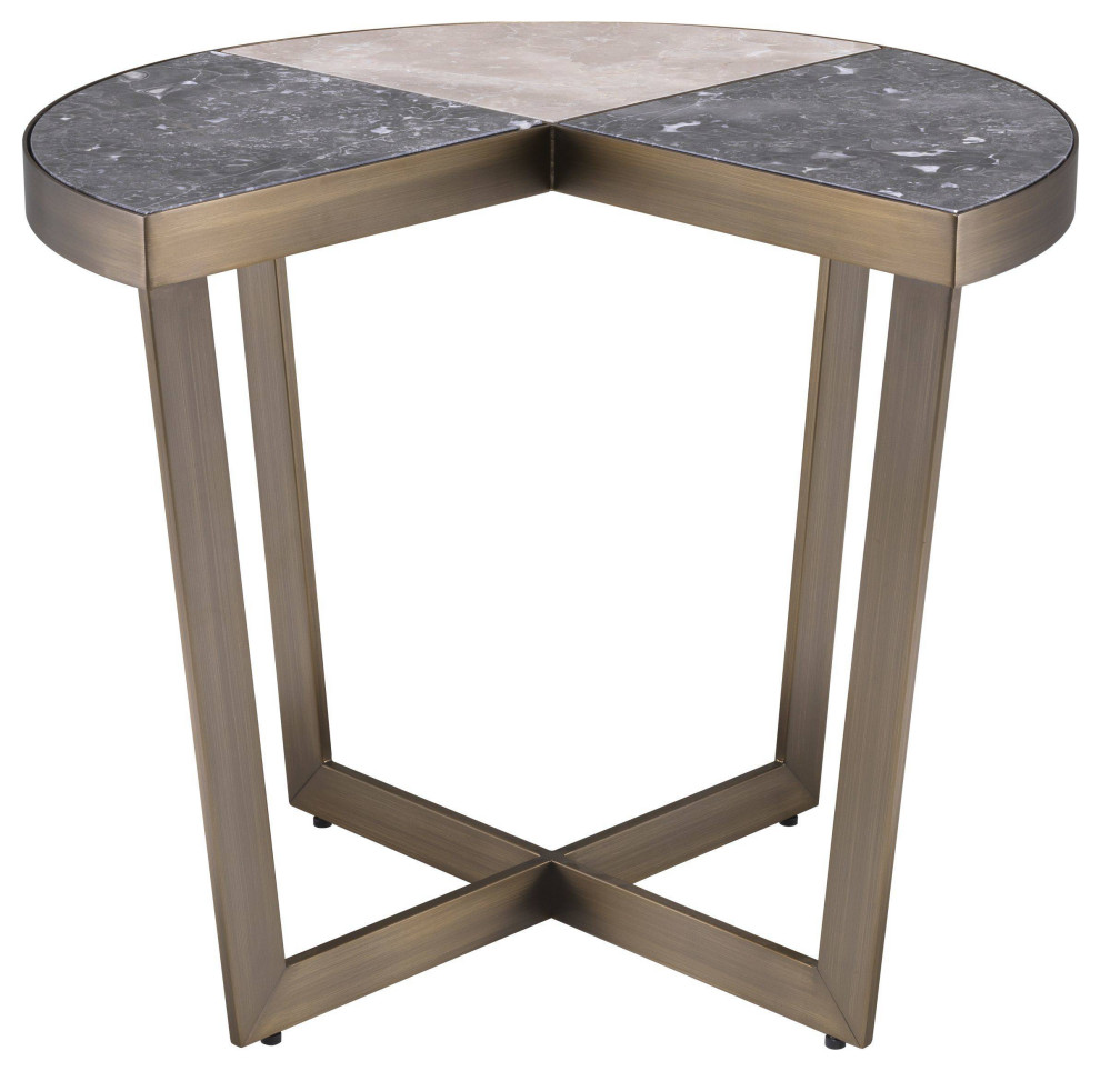 Brass Marble Side Table  Eichholtz Turino   Transitional   Side Tables And End Tables   by Oroa   Distinctive Furniture  Houzz