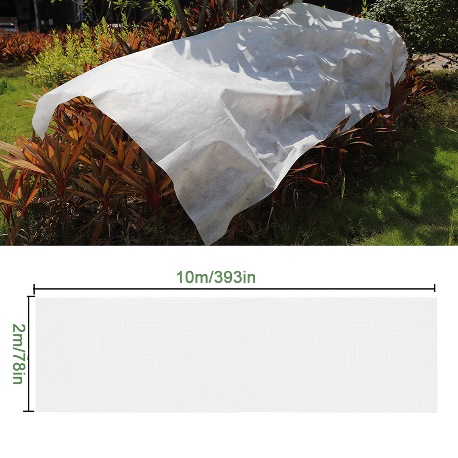 Asdomo Weed Weeding Cloth Landscape Barrier Non-woven Fabric Degradable Film Garden Control Heavy Duty Ground Plant Covers