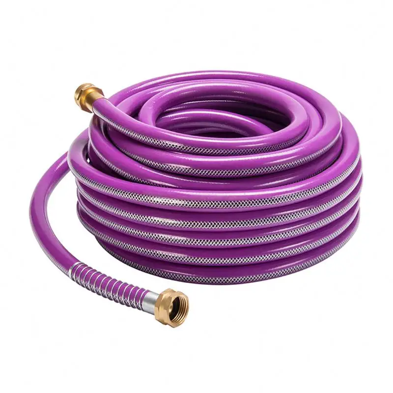 10m/20m PVC 8/12mm Braided  Reinforced Hose Gardend Irrigation Flexible Fiber Water Supply Pipe Environmental Protection Pipe/