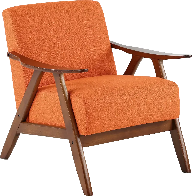 Damala Orange Accent Chair