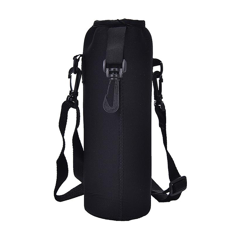 Born Pretty 1000ml Water Bottle Cover Bag Pouch W/strap Neoprene Water Bottle Carrier Insulated Bag Pouch Holder Shoulder Strap Black