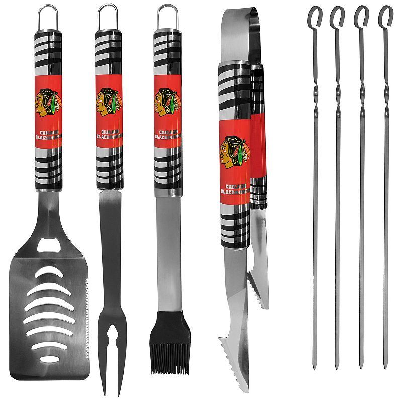 Chicago Blackhawks Tailgater 8-Piece BBQ Grill Set