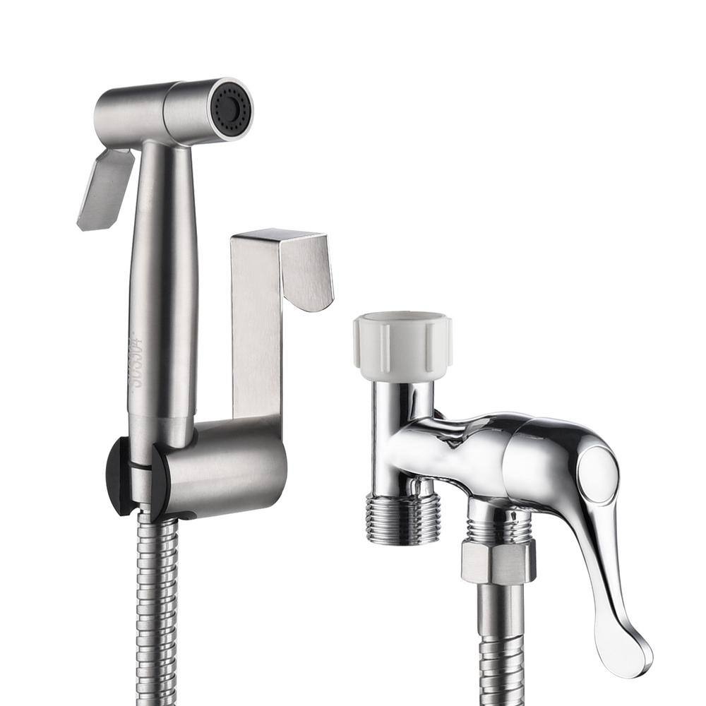 Non- Electric Handheld Sprayer Bidet Attachment in. Silver YT-FX0018