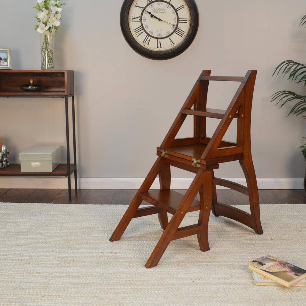 Carolina Cottage Chestnut Wood Folding Library Chair 1617-NC