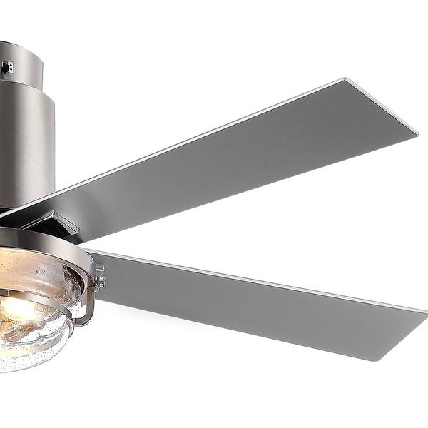 52 In Flush Mount Ceiling Fan with Light Remote(Brushed Nickel) Shopping - The Best Deals on Ceiling Fans | 40786437