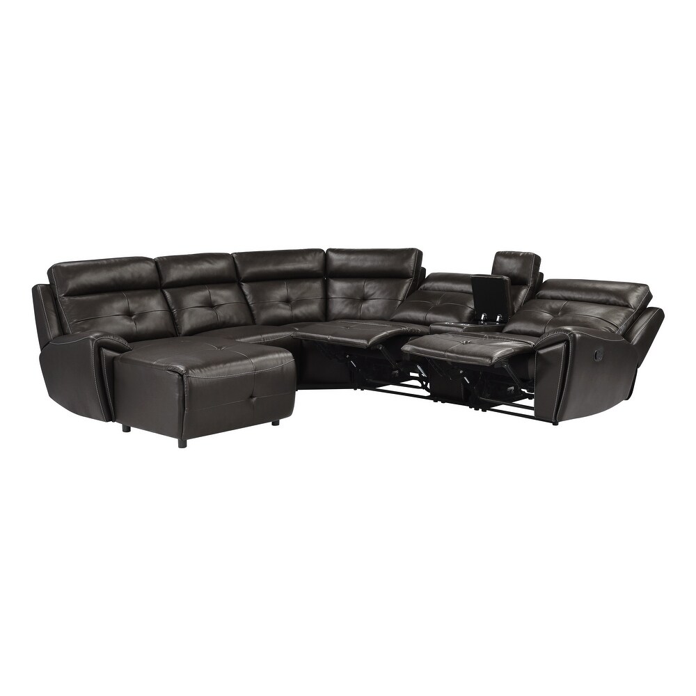 Veilleux Modular Reclining Sectional Sofa with Left Chaise