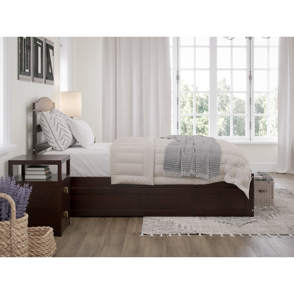 Warren Solid Wood Platform Bed with Footboard