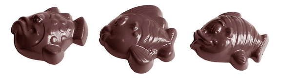 Chocolate World CW1506 Chocolate mould fish 3 fig.