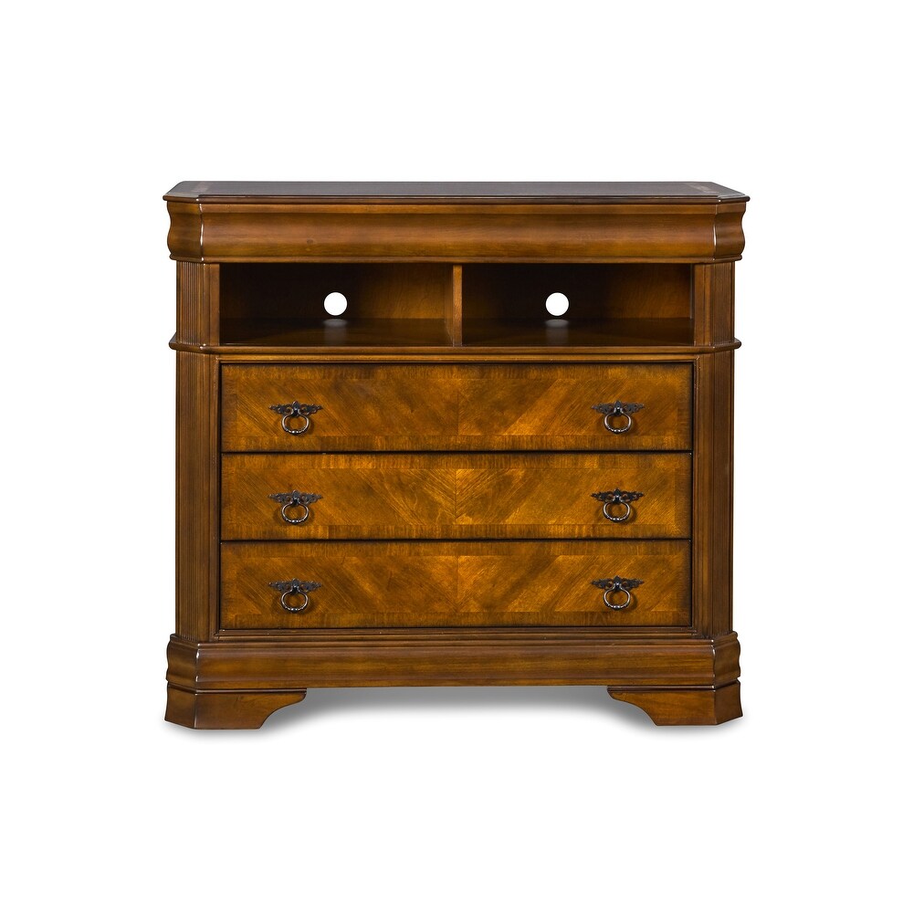 New Classic Furniture Quinn Burnished Cherry 3 Drawer Chest