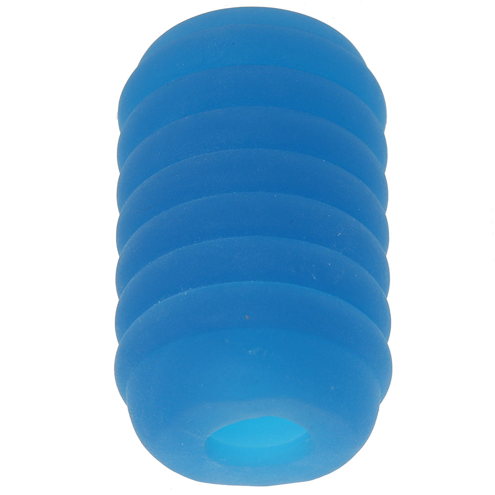 Pop Sock Ribbed Pocket Stroker in Blue