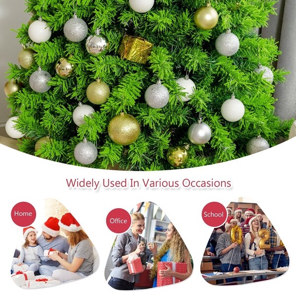 Unlit Artificial Christmas Tree with Metal Stand