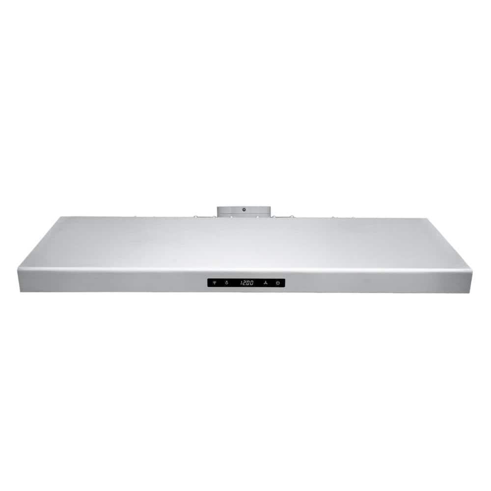 Cosmo 36 in 500 CFM Ducted Under Cabinet Range Hood with Digital Touch Display and LED Lights in Stainless Steel