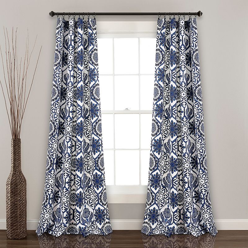 Lush Decor 2-pack Marvel Suzani Room Darkening Window Curtains