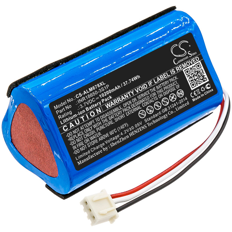 Altec Lansing iMW678 iMW678BLK iMW678BL 10200mAh Replacement Battery BatteryClerkcom Speaker