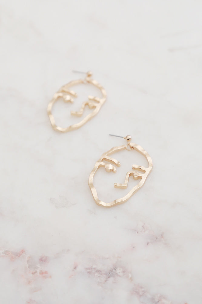 Love Lives Here Earrings Gold