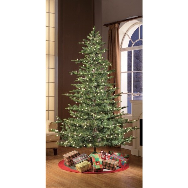 Puleo International 7.5 ft. PreLit Aspen Fir Artificial Christmas Tree