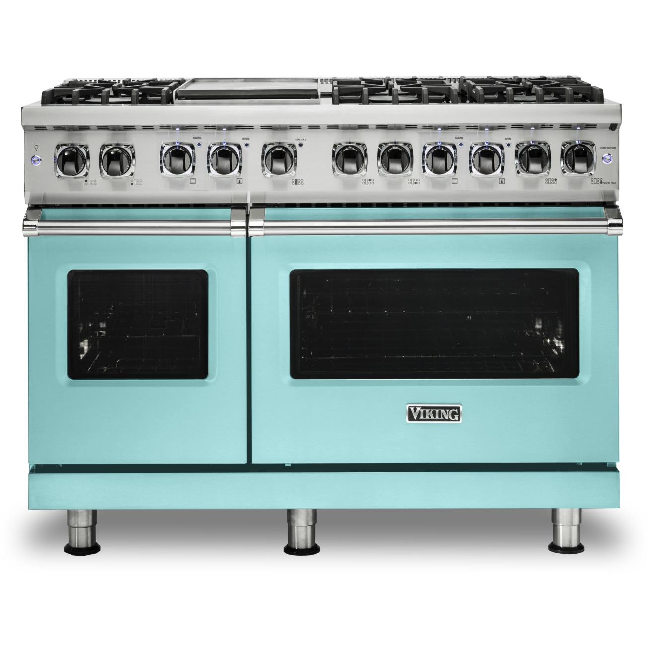 Viking 48-inch Freestanding Dual-Fuel Range with TruConvec Convection Cooking CVDR548-6GBWLP