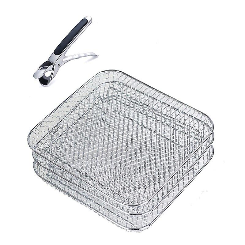 Air Fryer Rack Accessories Baking Grill Food Rack Basket Replacement Roasting Cooking Steamer Airfryer Bbq Kitchen Gadgets Tools