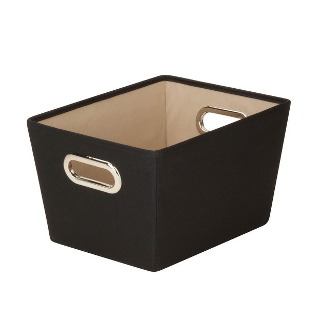 Honey can do Black Fabric Storage Bin 7 9 16 In H X 9 13 16 In W X 13 In D