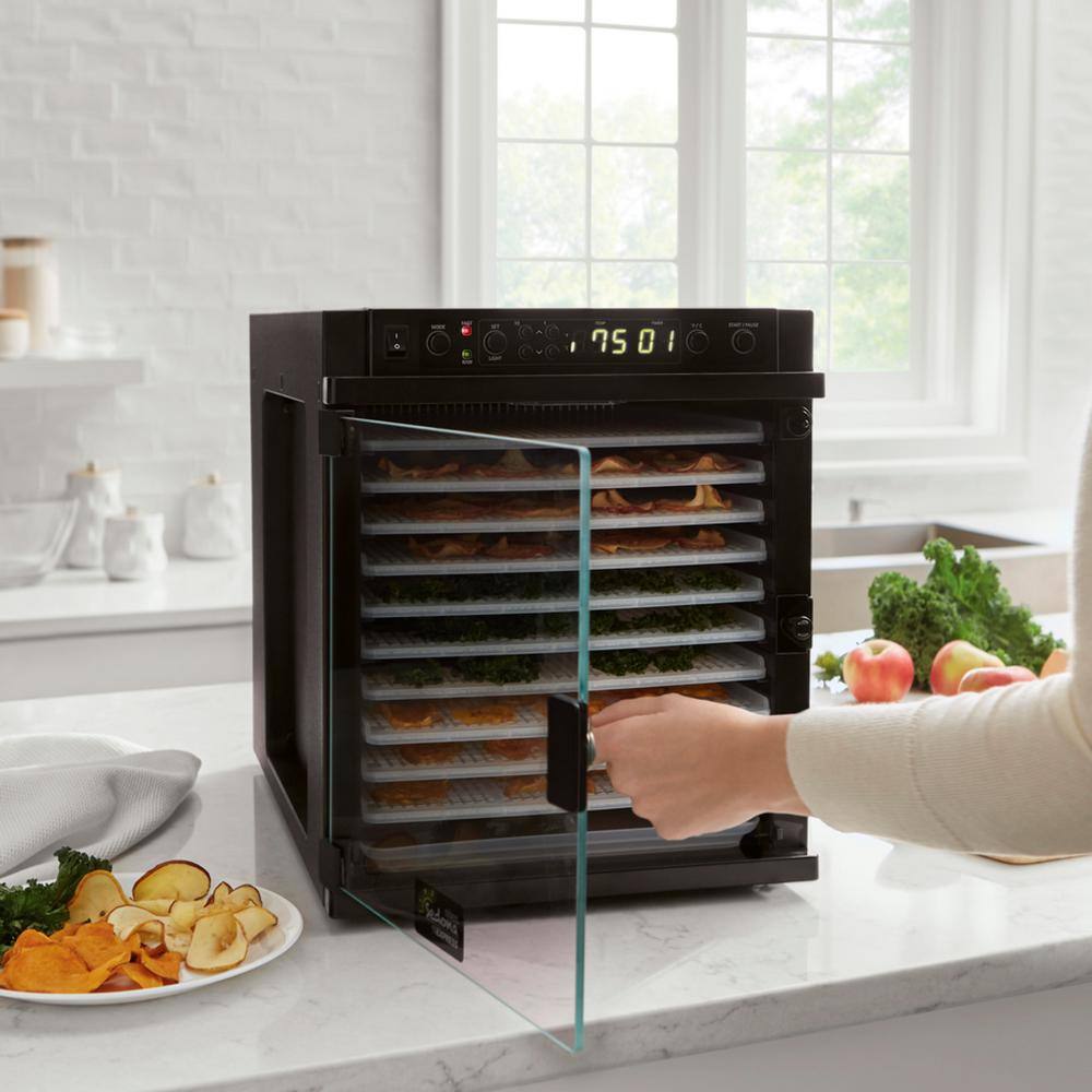 Tribest Sedona Express 11-Tray Black Food Dehydrator with Built-In Timer SDE-P6280-B