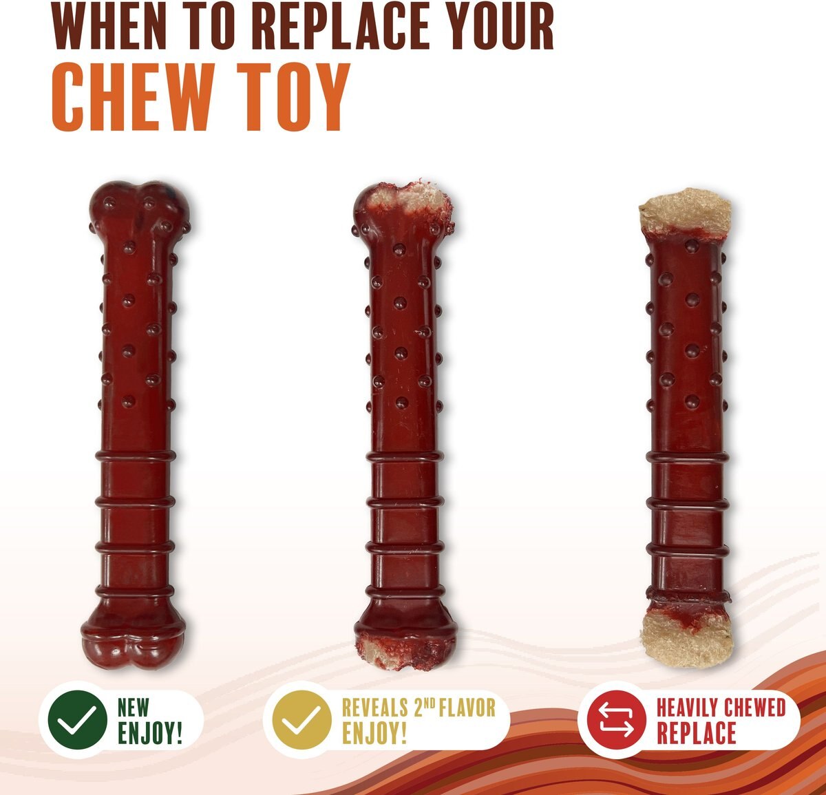 Nylabone Power Chew Basted Blast Flavored Dog Chew Toy